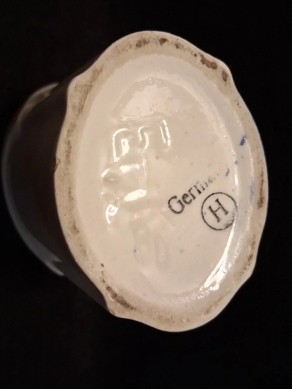 Vintage (1920s-30s) Blue Delft Ginger Spice Jar Germany Windmill Canister